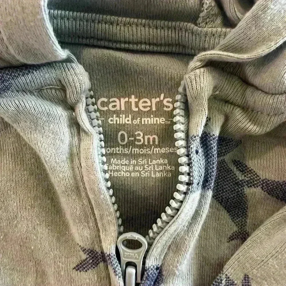 Lot Of 2. Carter's Zipup Hoodie Pullover Size 3 Months Boys